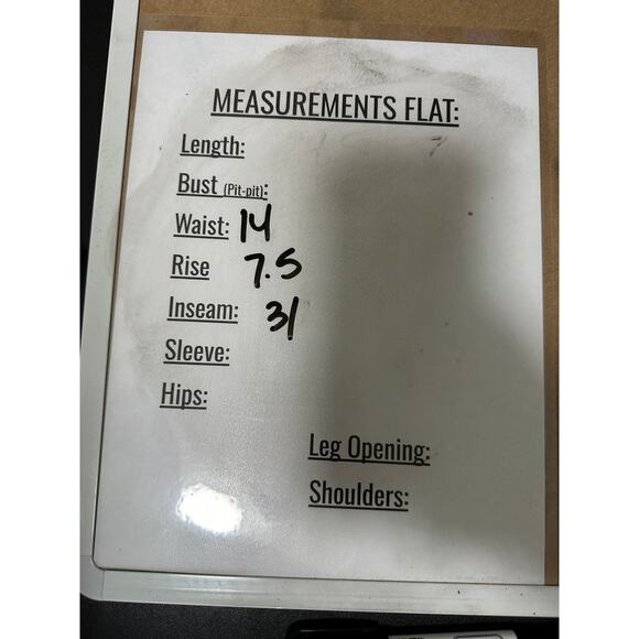 Urban Outfitters BDG Jeans Women 27 Cream Flare Low Rise Cotton Blend Denim - Picture 8 of 9